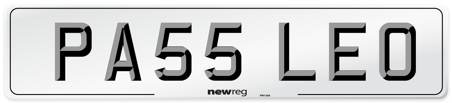 PA55 LEO Number Plate from New Reg
